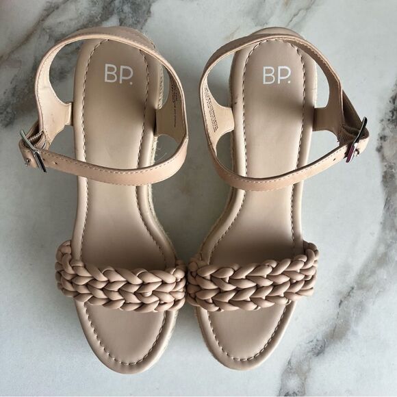 BP Goldie Braided Wedge Sandal in Beige Size 10 NEW - Picture 6 of 16